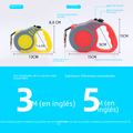 Automatic Retractable Dog Leash for Outdoor Use