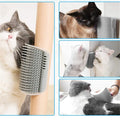 Cat Self Groomer Wall Corner Massage Comb with Catnip