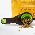 Collapsible Silicone Pet Bowl with Food Scoop and Measuring Cup